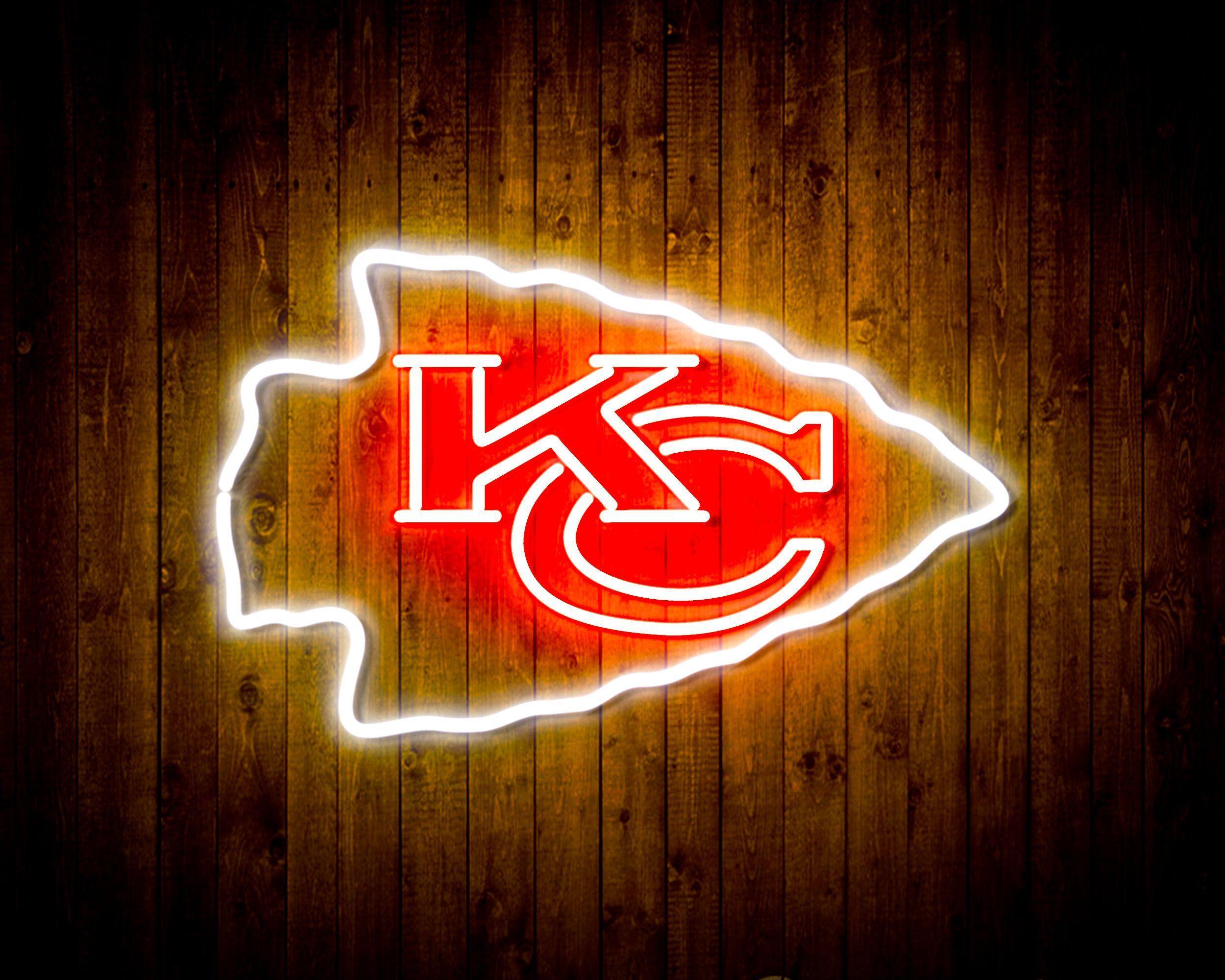 New Kansas City Chiefs Busch Light Beer Neon Light Sign 20"x16" 